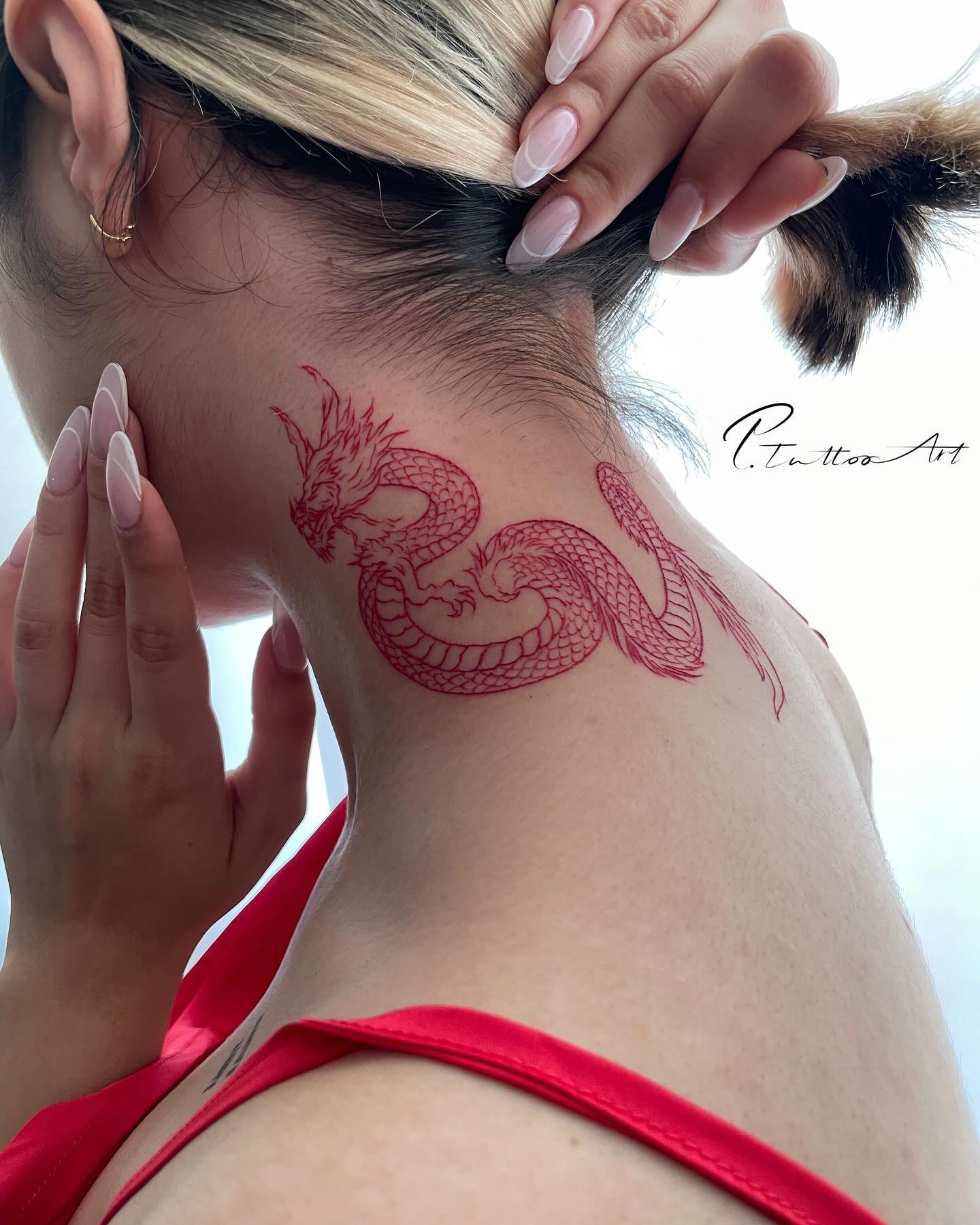 51. Title: Bold Red Dragon Design