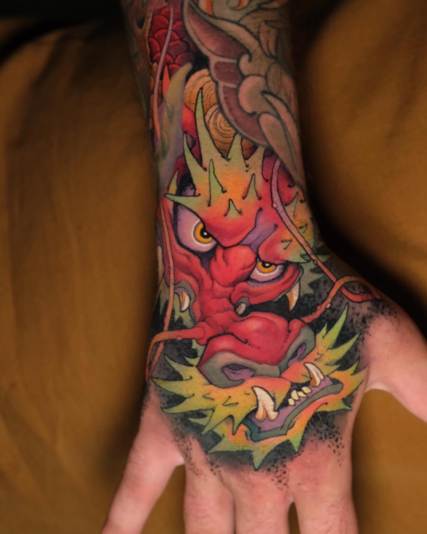 49. Title: Vibrant Red Dragon with Aggressive Detailing