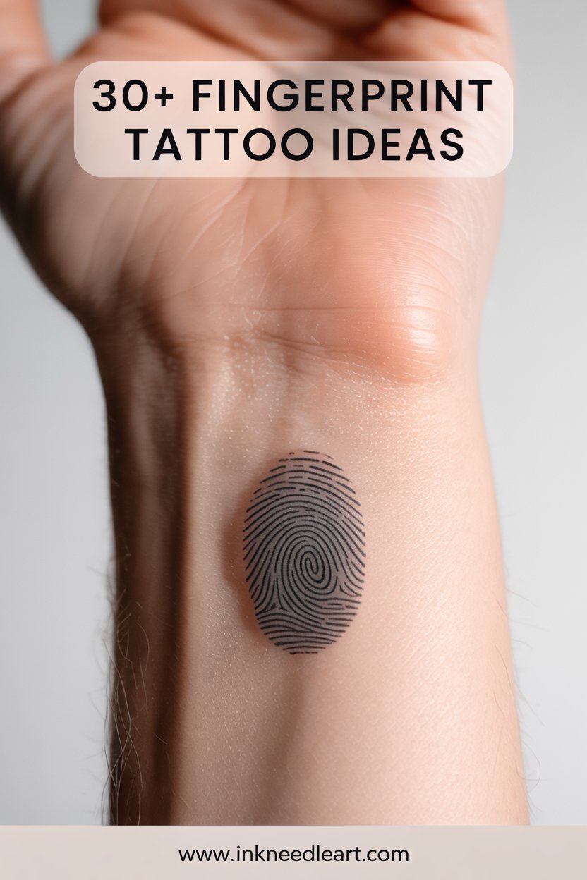 30+ Fingerprint Tattoo Ideas