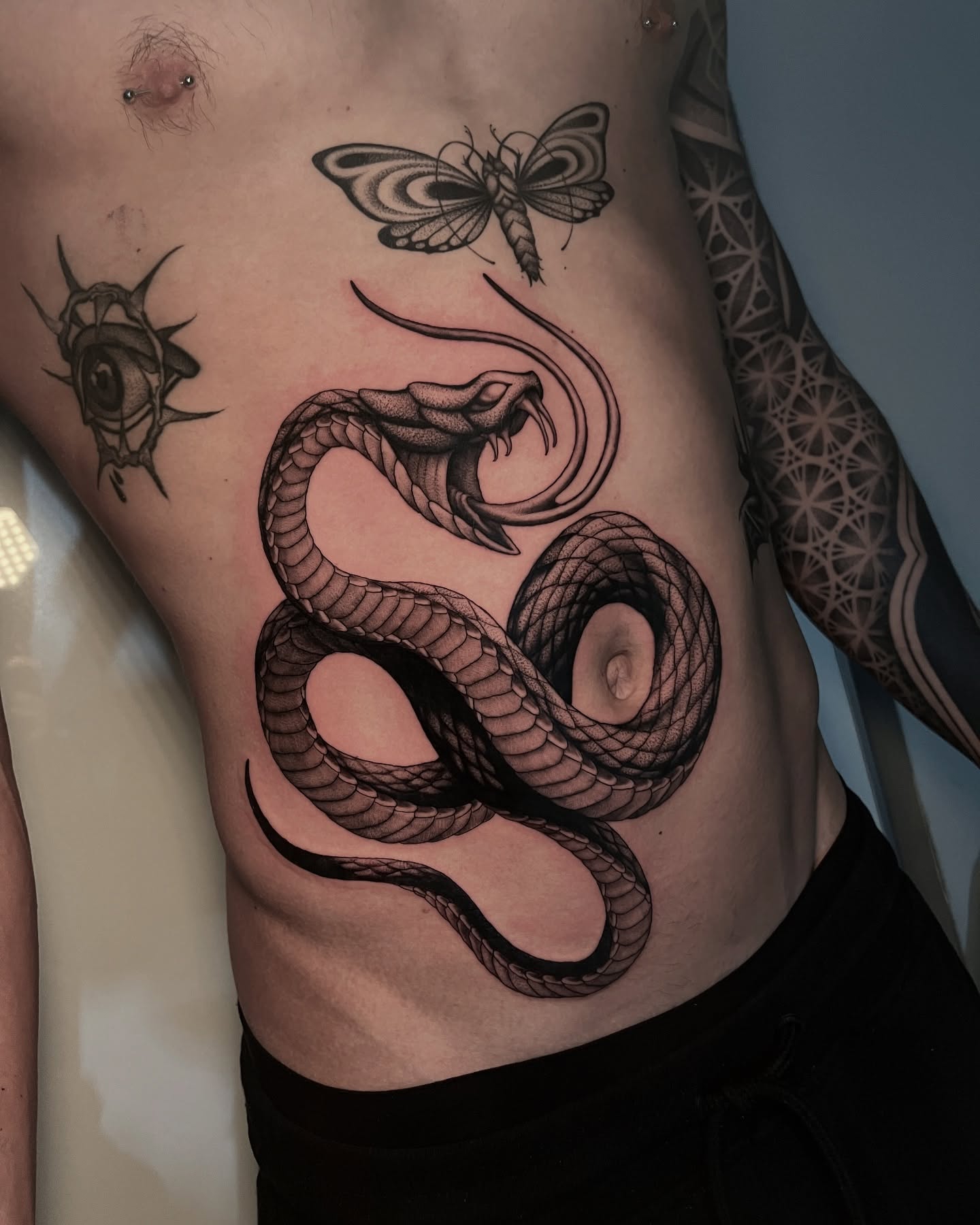 6. Serpent Symphony: a Dance Of Shadow and Ink