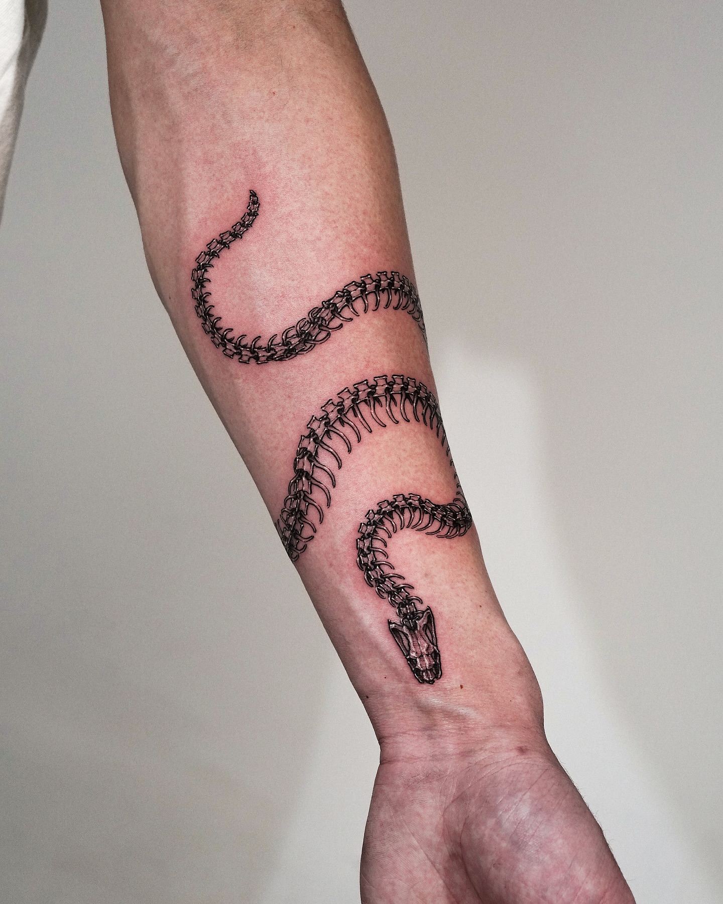 28. Bones Of Elegance: the Intriguing Anatomy Of a Snake Tattoo