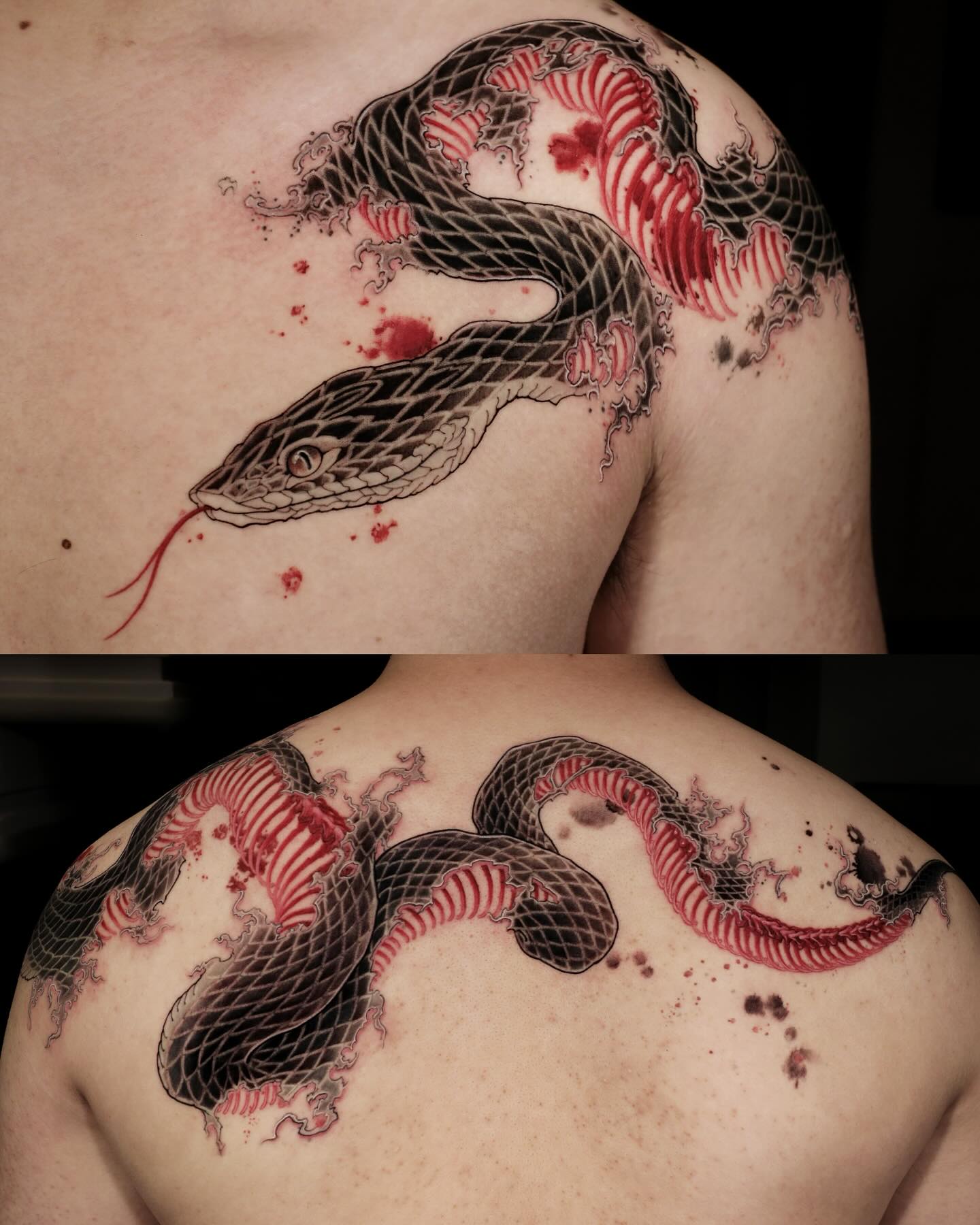 11. Koi-inspired Serpent: a Dance Of Darkness and Blood